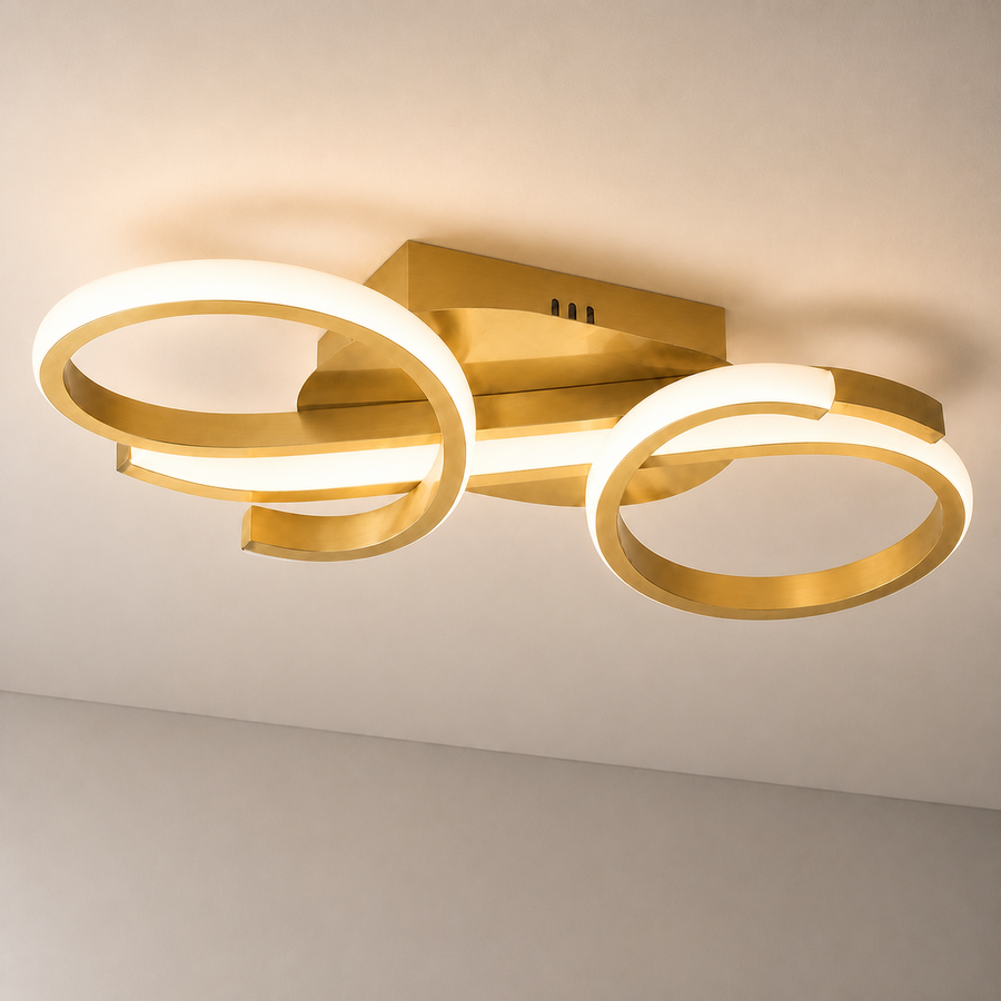 Gold Loop LED Ceiling Light