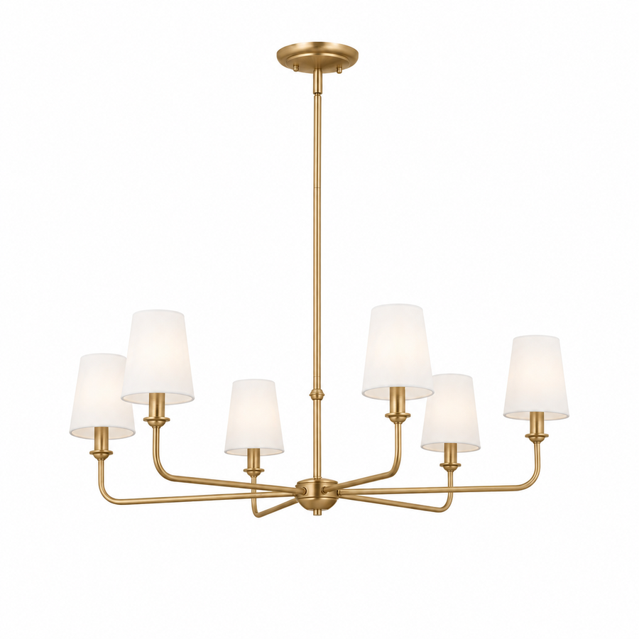 6-Light Modern Ceiling Light Chandelier