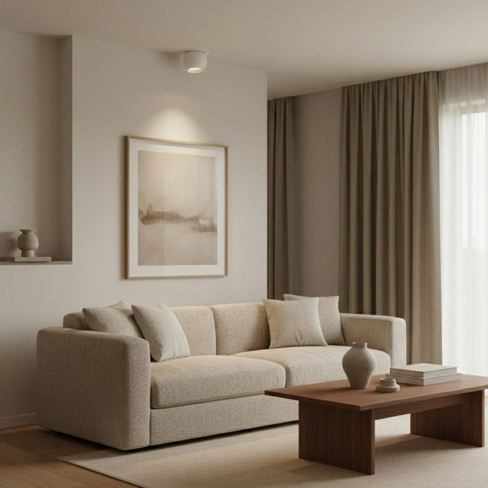 Natural White Beam for Focused Ceilings