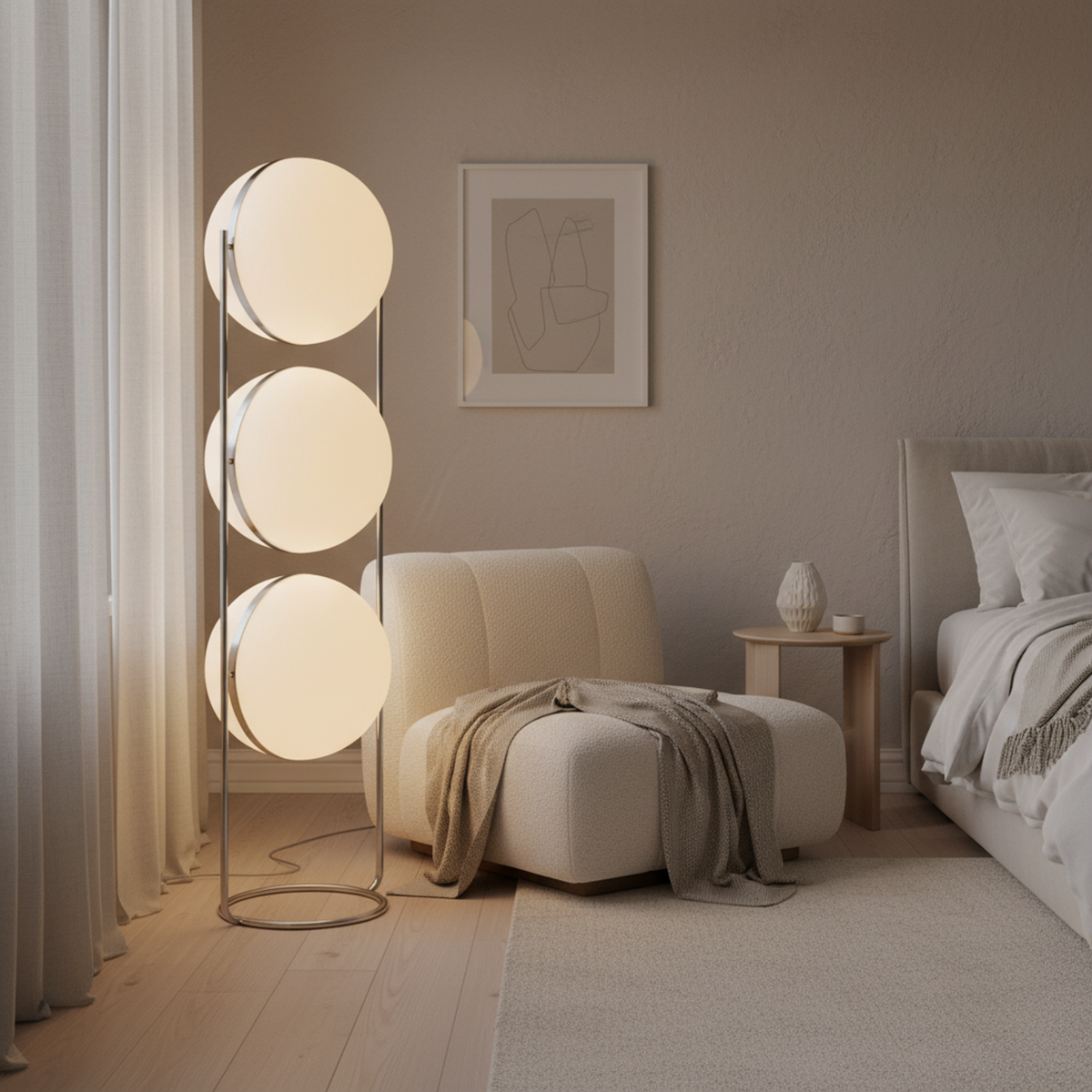 Soft Light Held in Balanced Spheres