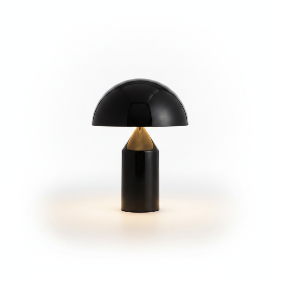Small Black Rechargeable Touch Table Lamp