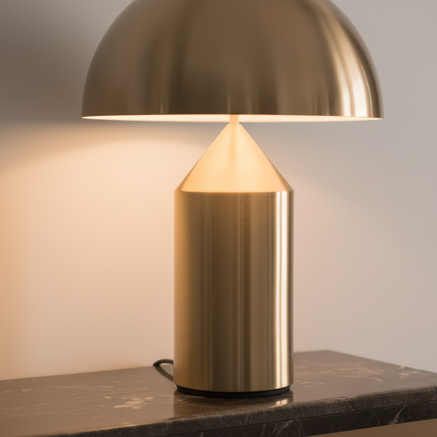 Large Gold Rechargeable Touch Table Lamp