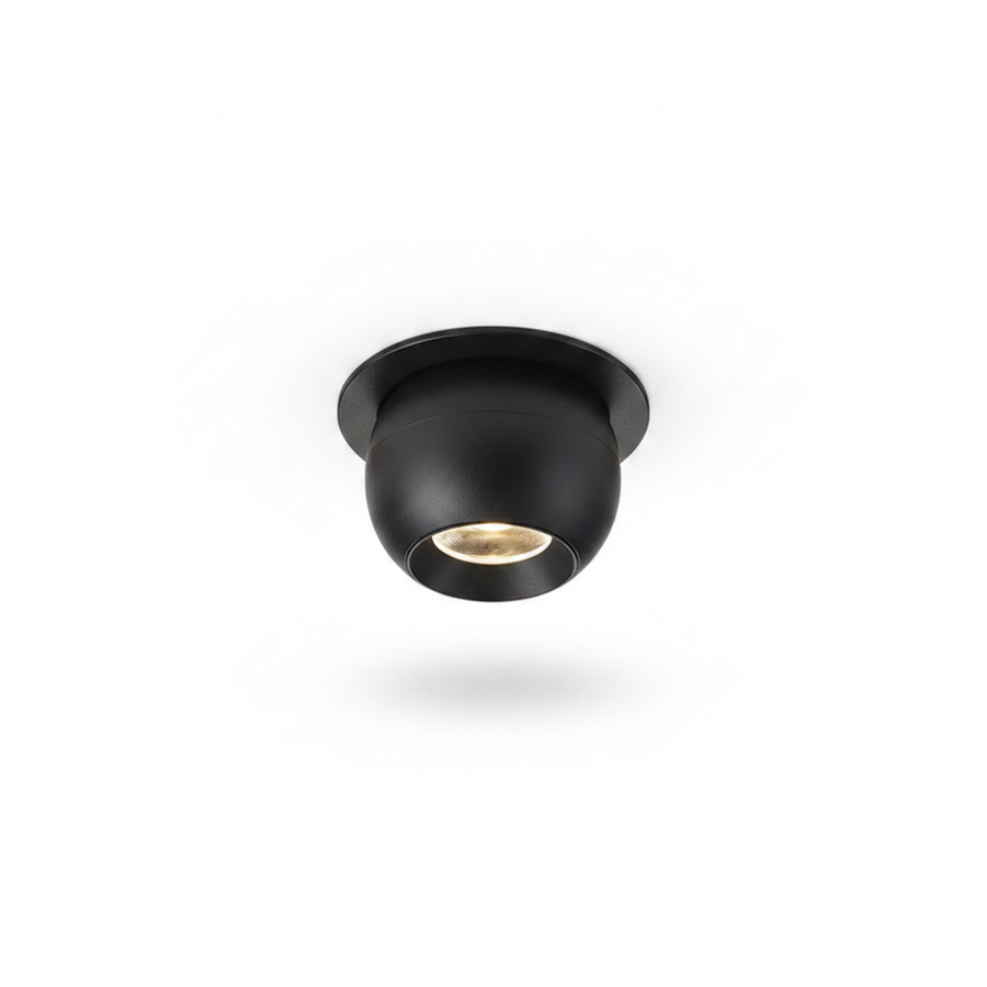Black Recessed Small Beam LED Spotlight Warm White