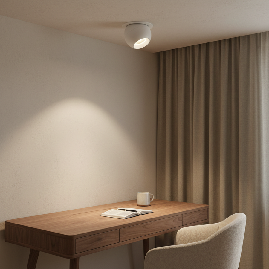 White Recessed Small Beam LED Spotlight Warm White