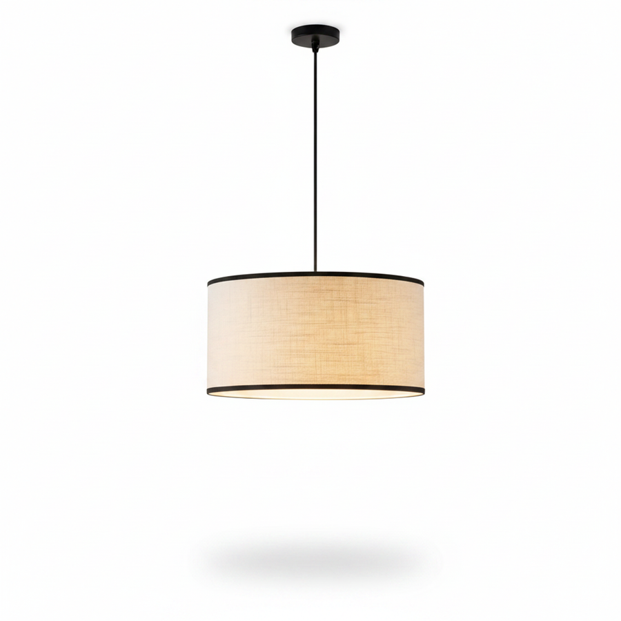 Modern Black Wabi Sabi Japanese Chandelier Natural Light