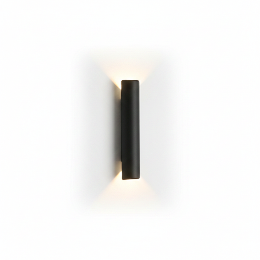 LED Outdoor Garden Wall Sconce 40cm Black