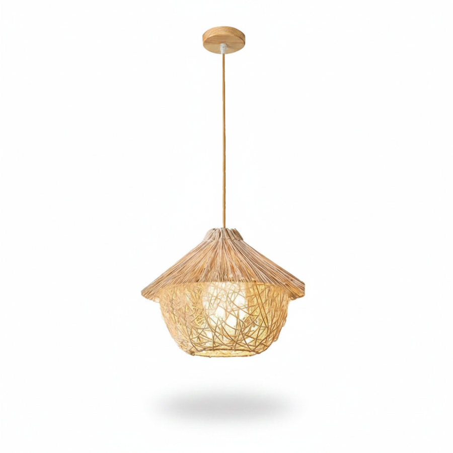 Handwoven Bamboo Chandelier – Fletcher