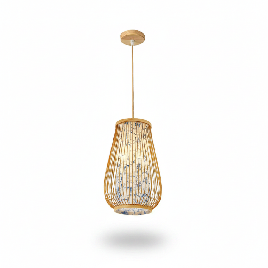 Handwoven Bamboo Chandelier – Atlas