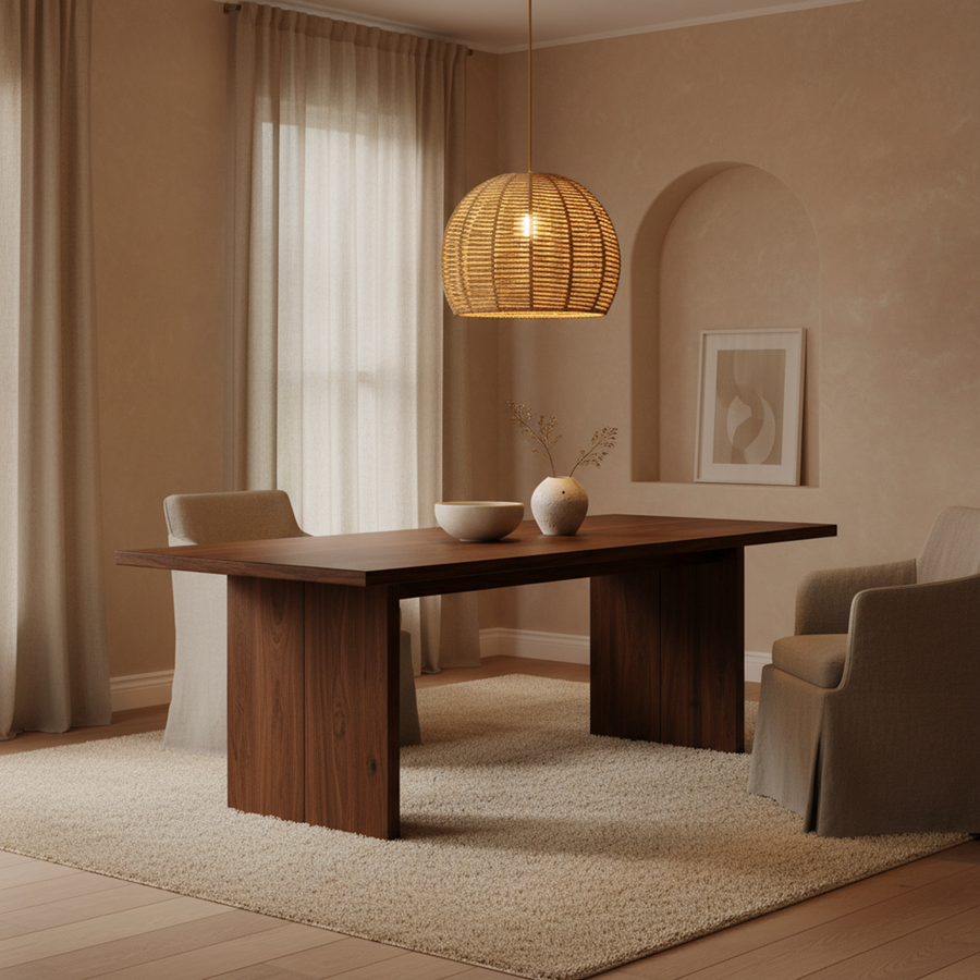 Handwoven Bamboo Chandelier – Aspen