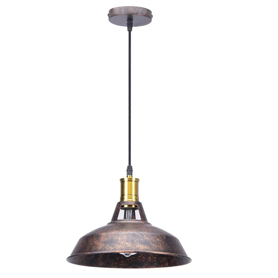 Aged Metal Pendant Light