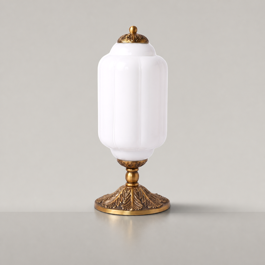 Textured Glass Table Lamp