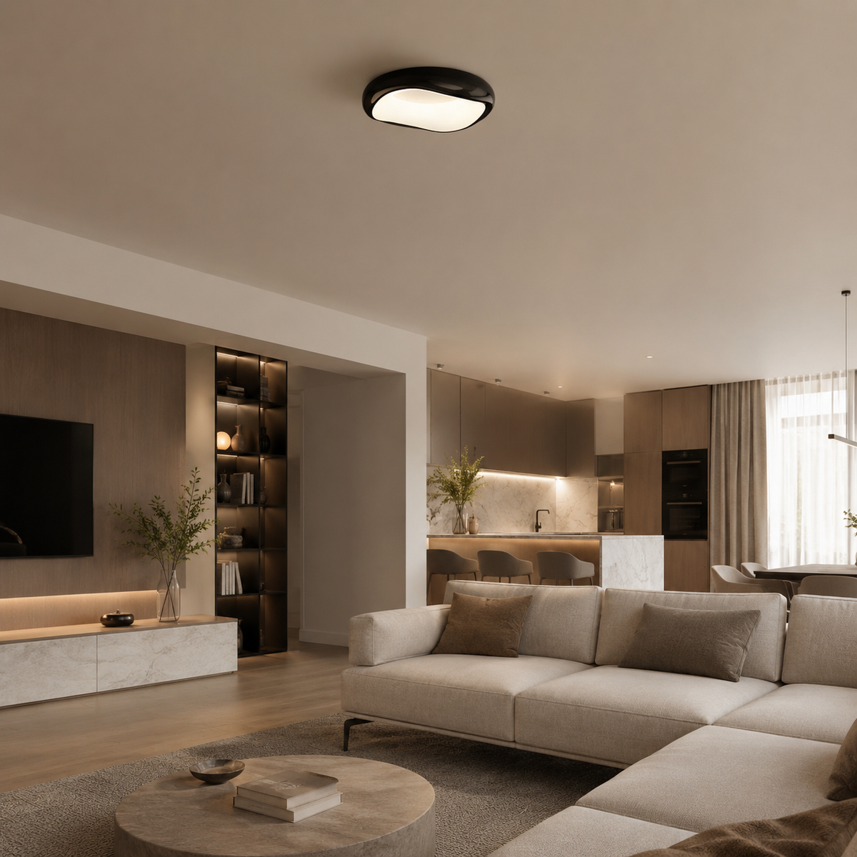 Pebble Flush Mount Ceiling Light