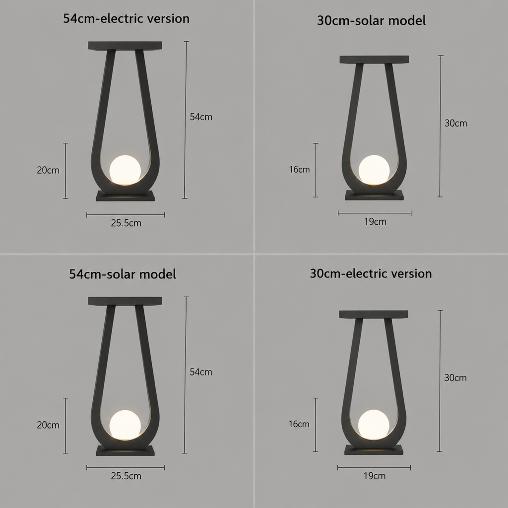 Modern Outdoor Pathway Lantern Light