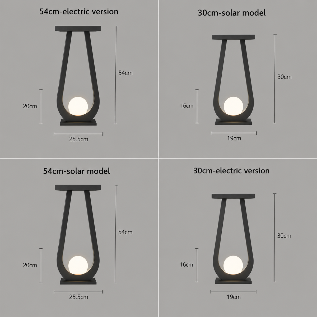 Modern Outdoor Pathway Lantern Light
