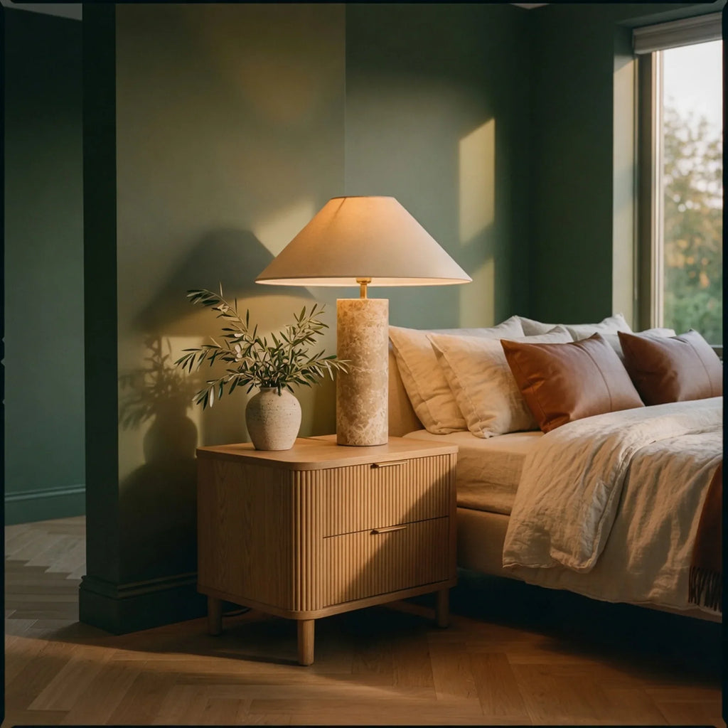 Marble Mushroom Table Lamp