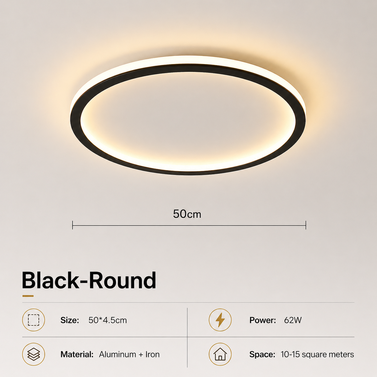 Dimmable LED Ceiling Light – Atlas