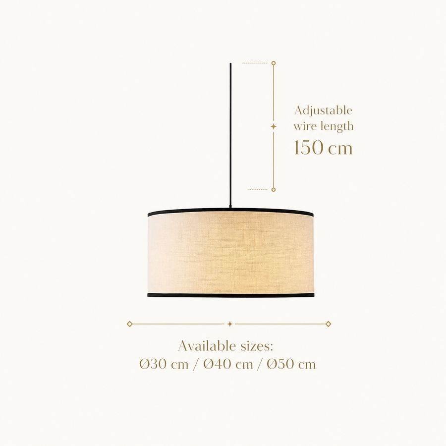 Modern Black Wabi Sabi Japanese Chandelier Warm Light