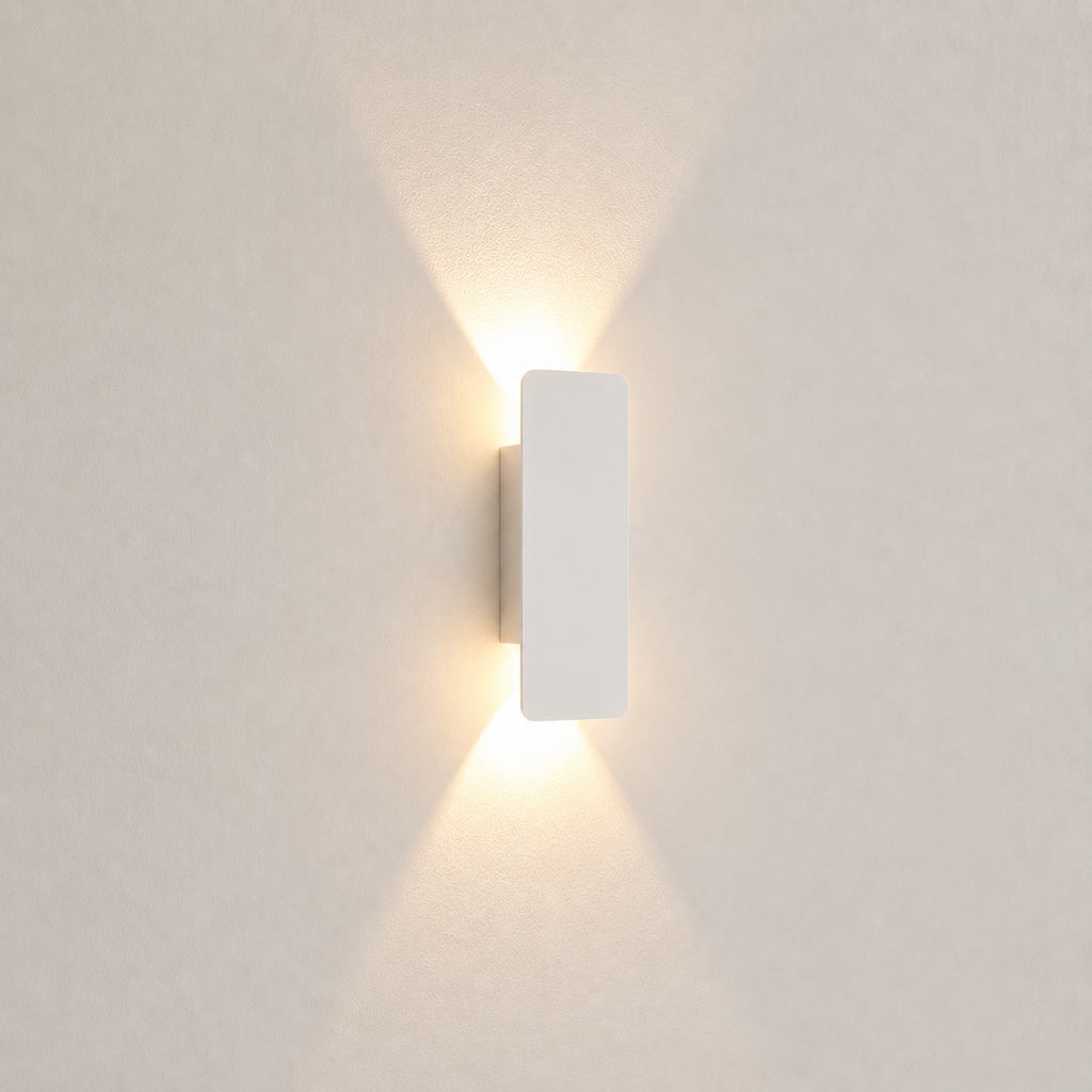 LED Outdoor Garden Wall Sconce 20cm White