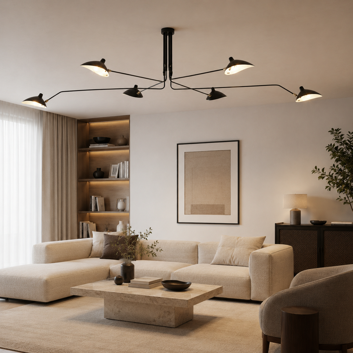 6-Light Ceiling Light