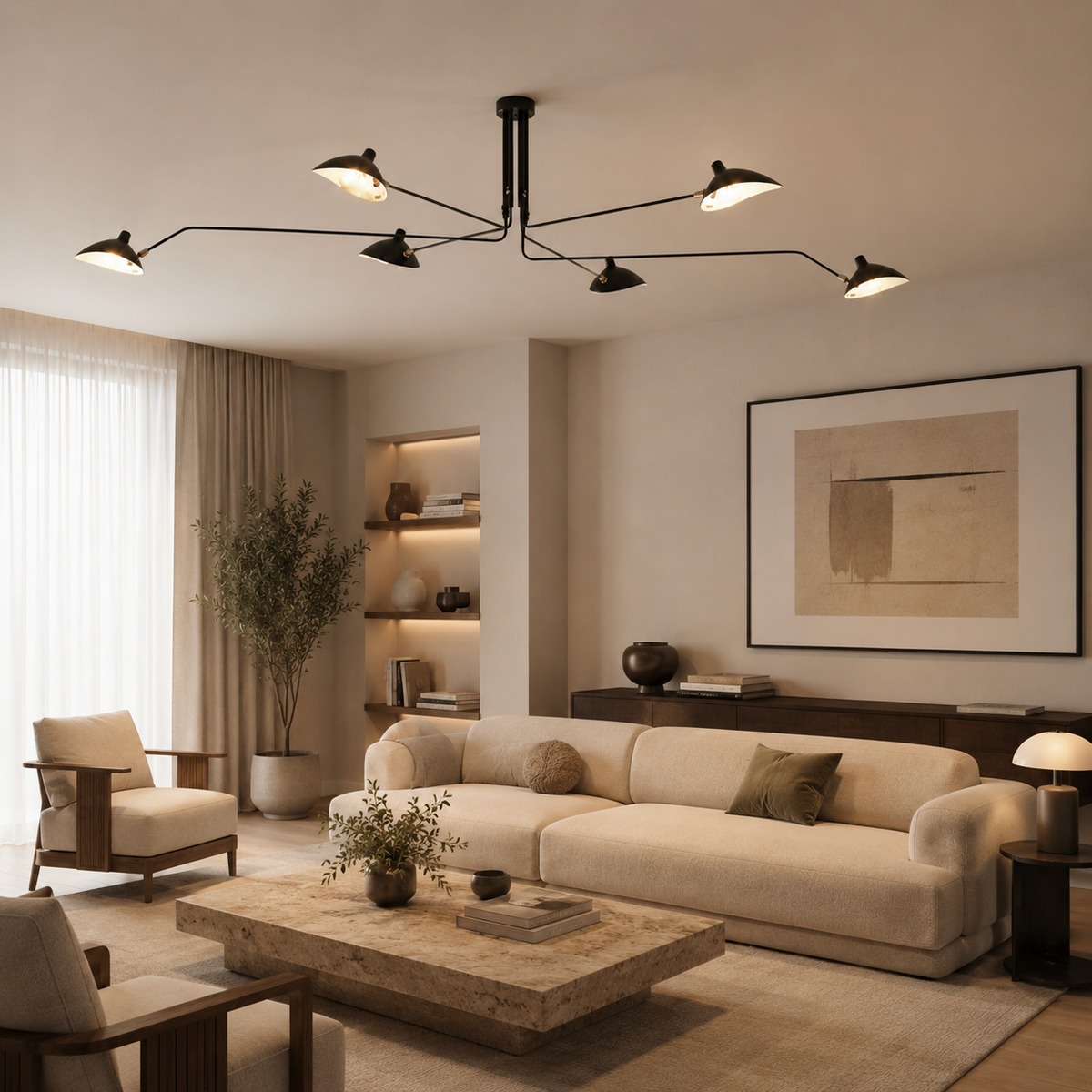 6-Light Ceiling Light