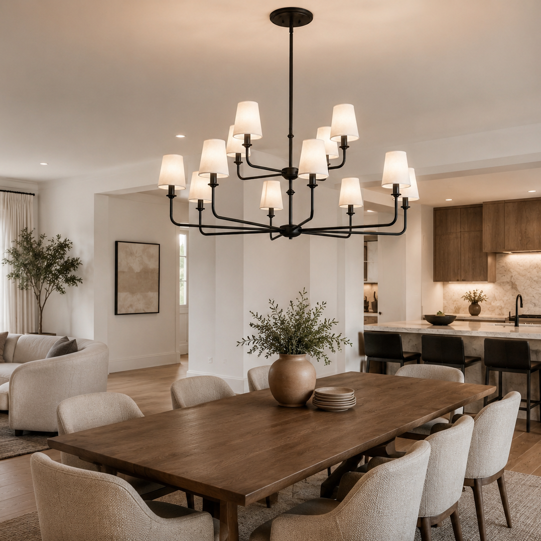 12-Light Modern Ceiling Light Chandelier