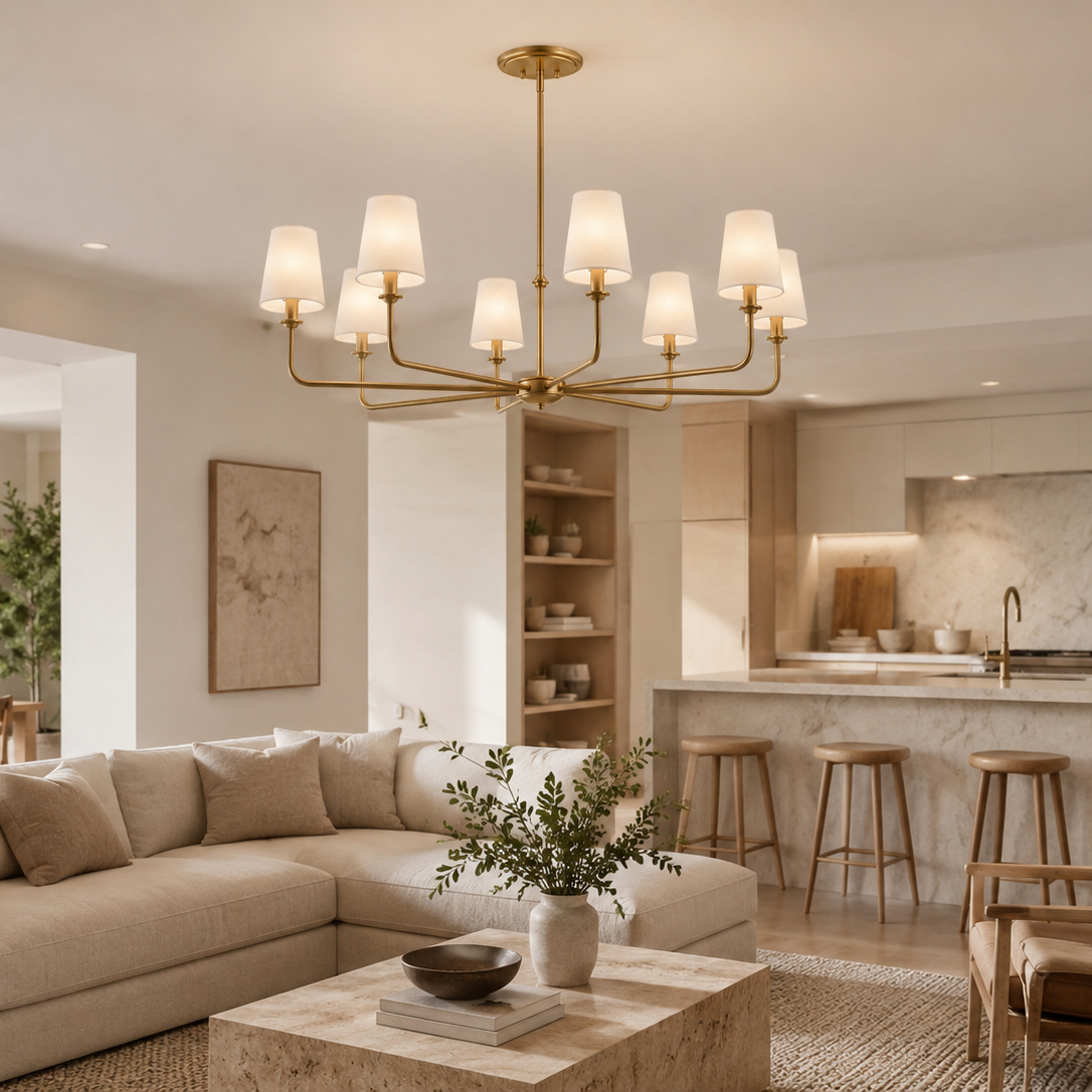 8-Light Modern Ceiling Light Chandelier