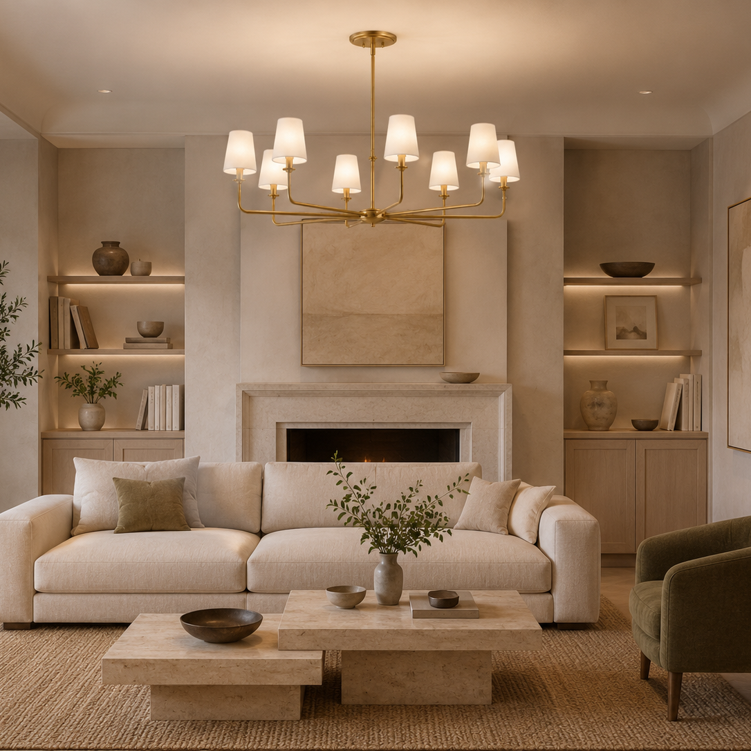 8-Light Modern Ceiling Light Chandelier