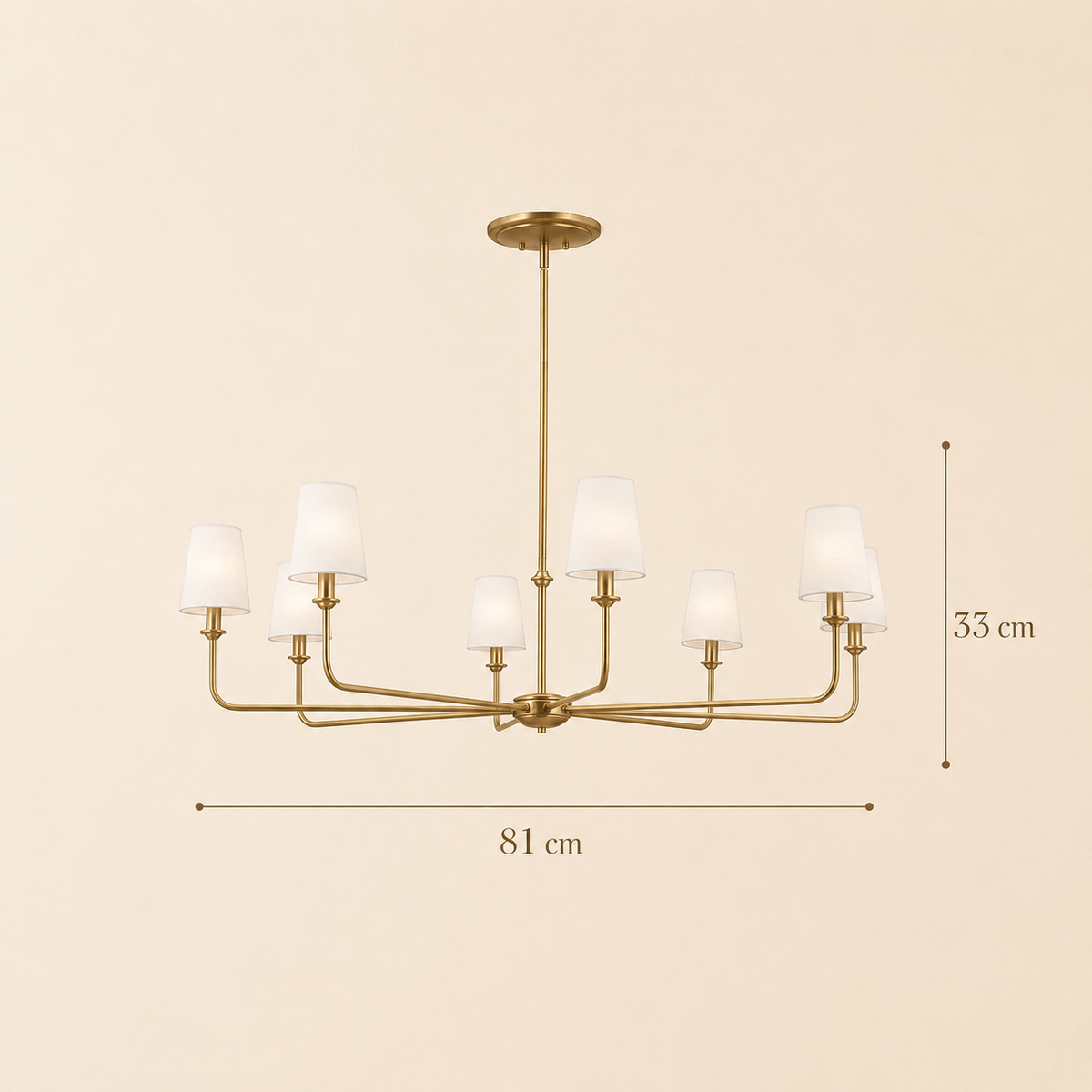 8-Light Modern Ceiling Light Chandelier