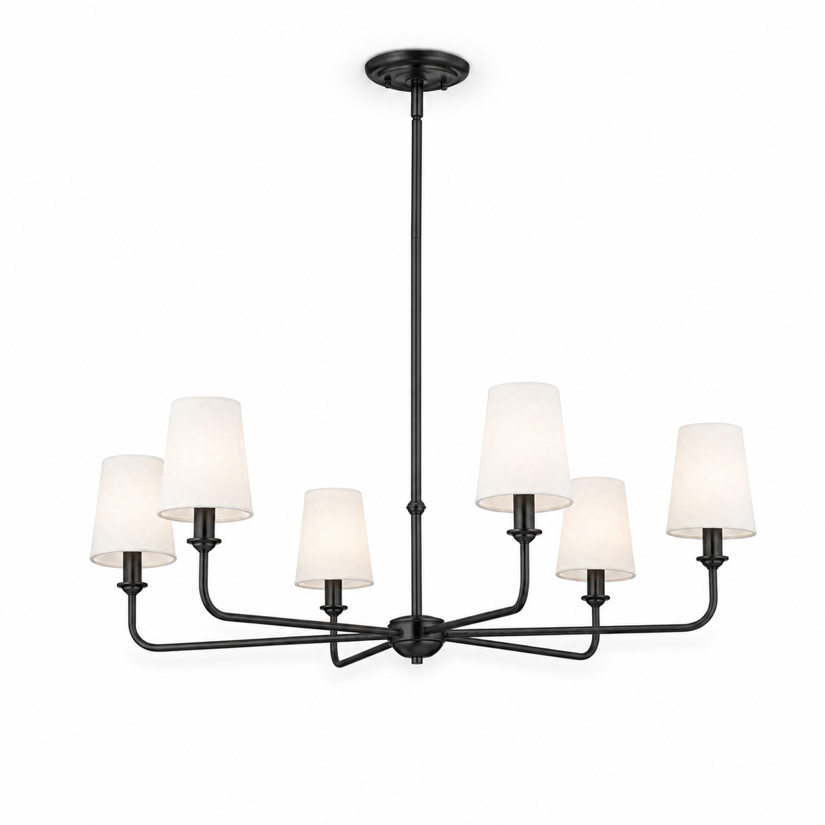 6-Light Modern Ceiling Light Chandelier