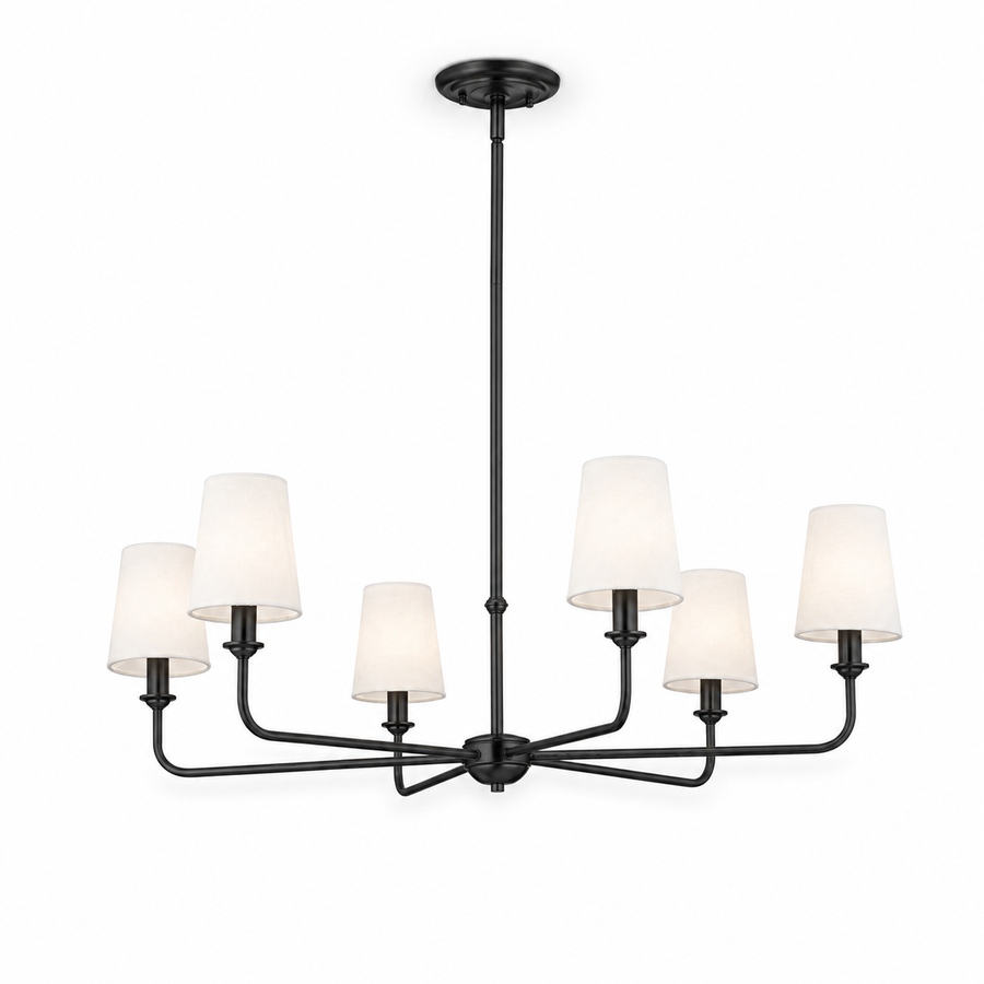 6-Light Modern Ceiling Light Chandelier