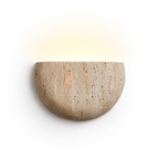 Travertine Half Moon Wall Sconce
