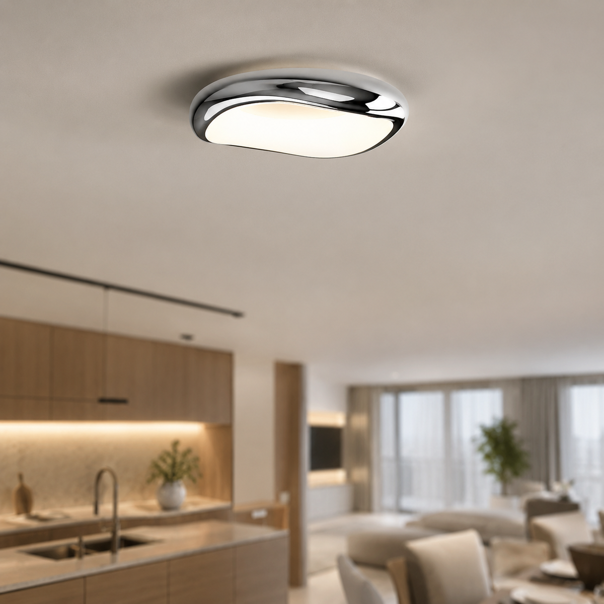 Pebble Flush Mount Ceiling Light