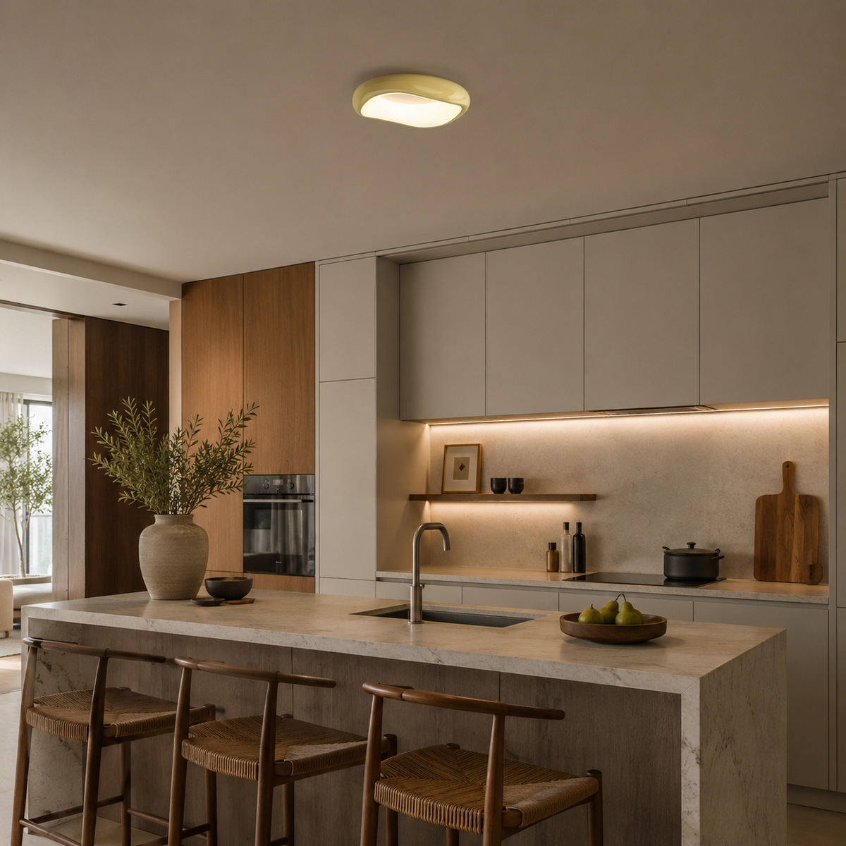 Pebble Flush Mount Ceiling Light