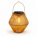Boho Solar Rattan Lantern