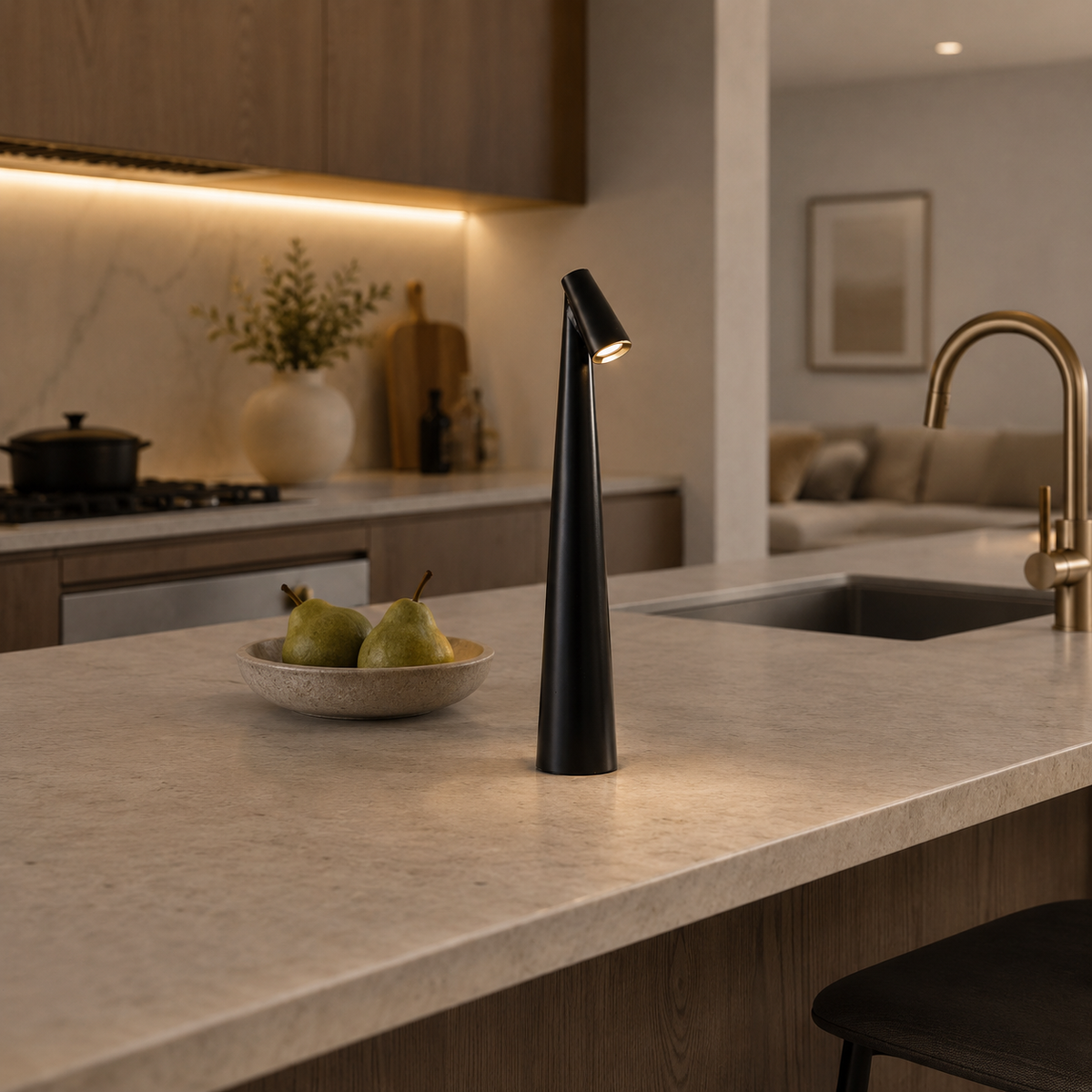 Modern Rechargeable Cone Table Lamp