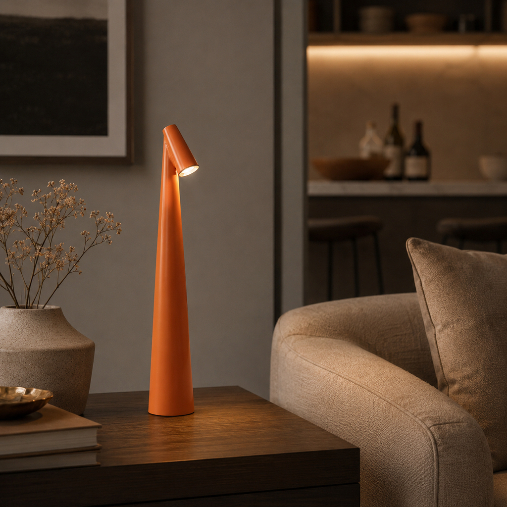 Modern Rechargeable Cone Table Lamp