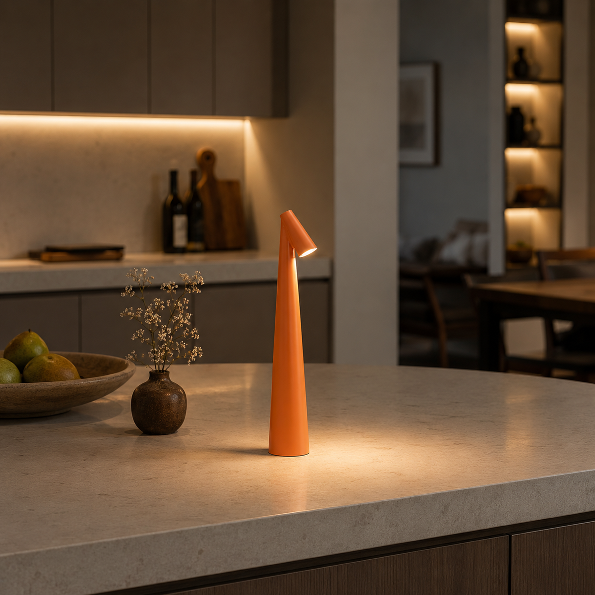 Modern Rechargeable Cone Table Lamp