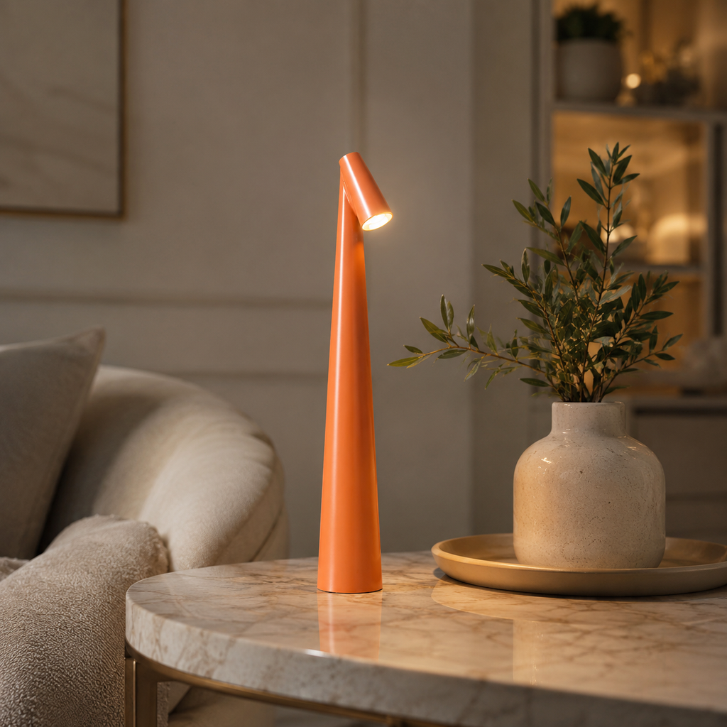 Modern Rechargeable Cone Table Lamp