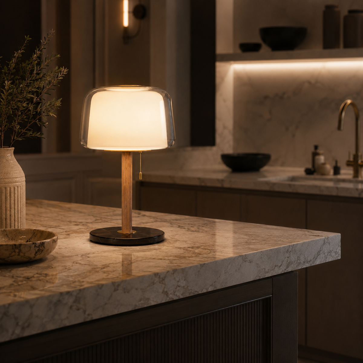 Nordic Glass Table Lamp