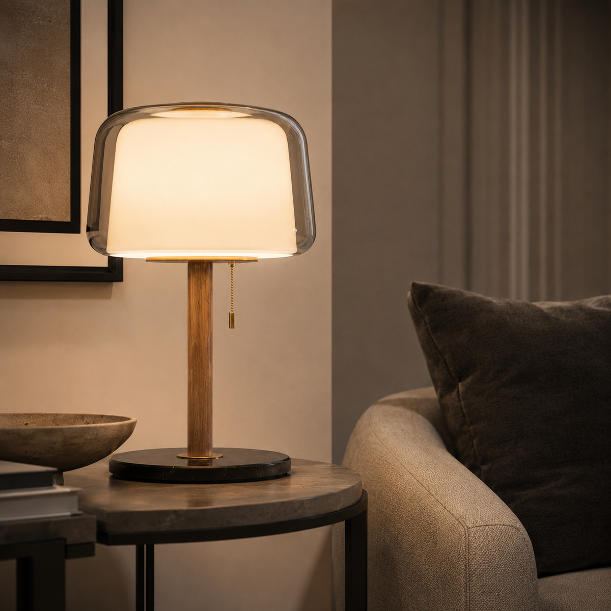 Nordic Glass Table Lamp