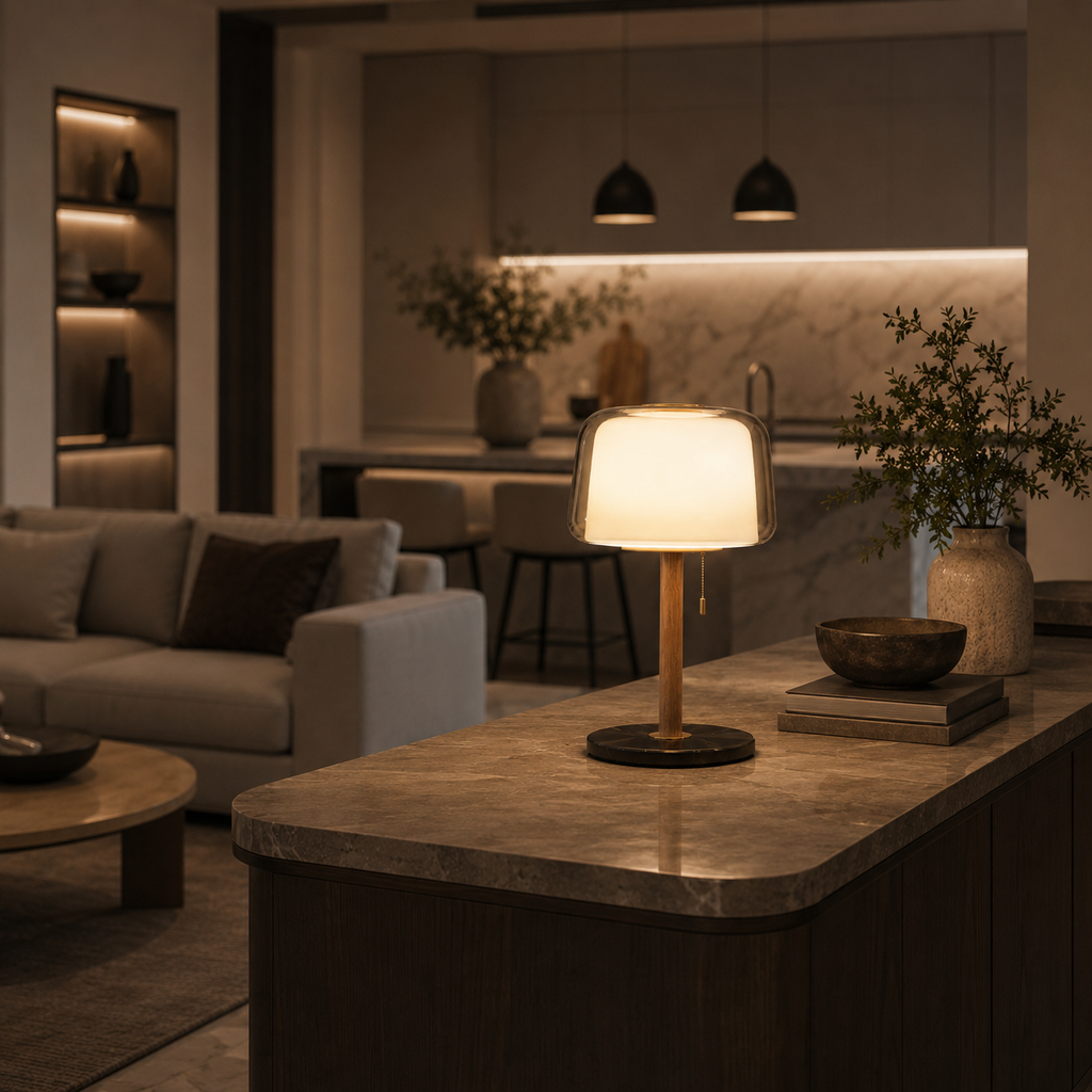 Nordic Glass Table Lamp