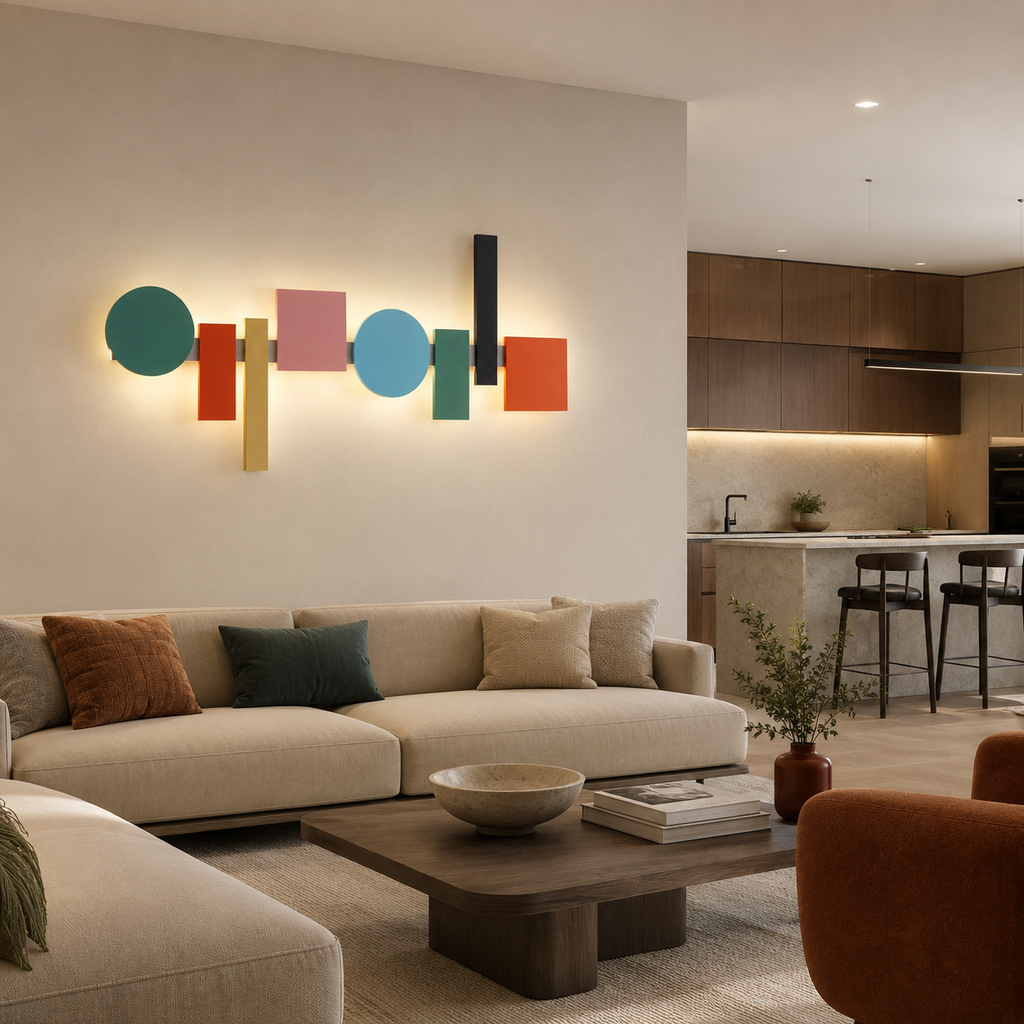 Color Block LED Wall Sconce