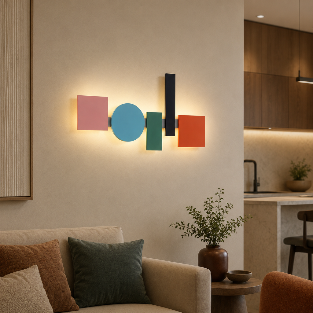 Color Block LED Wall Sconce