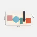 Color Block LED Wall Sconce
