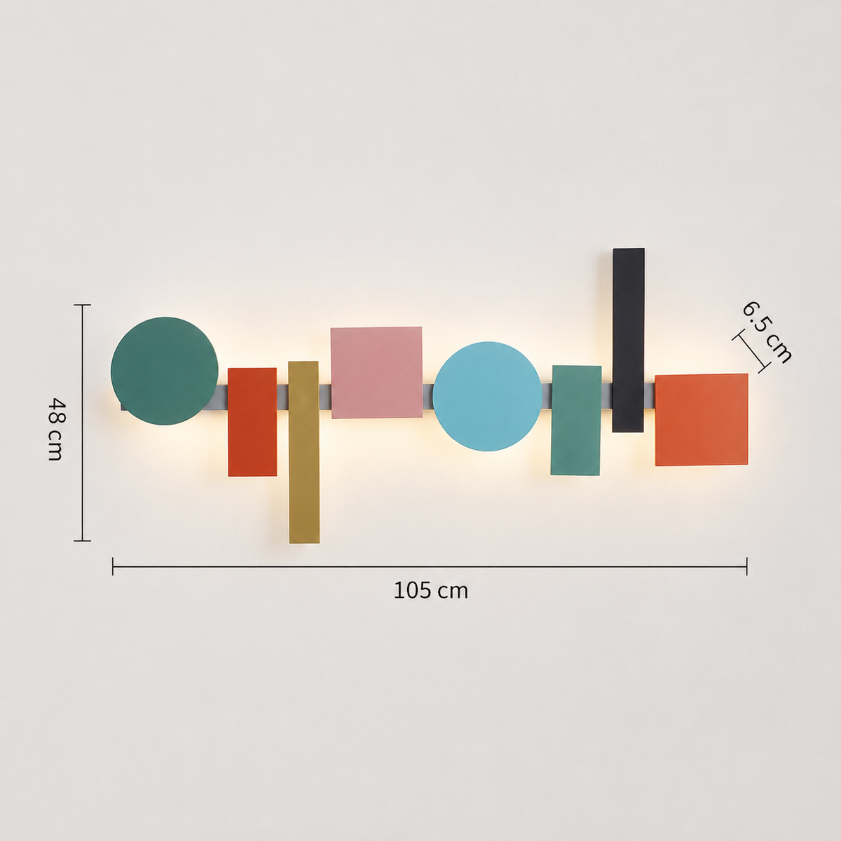 Color Block LED Wall Sconce