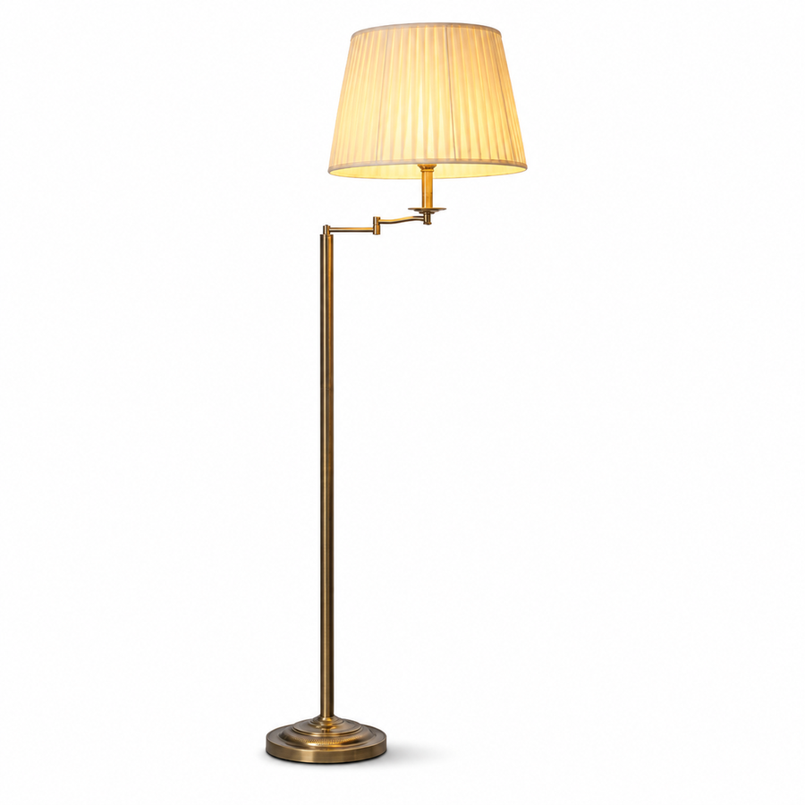 Adjustable Brass Floor Lamp