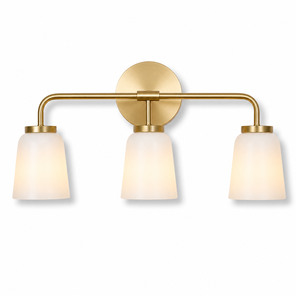Brass Glass Wall Sconce