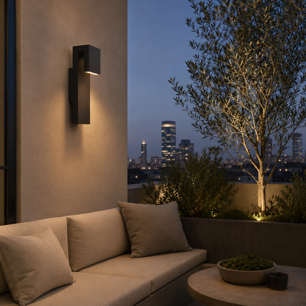 Modern Up & Down Outdoor Wall Sconce