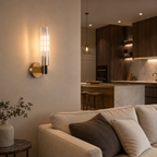 Ribbed Glass Wall Sconce