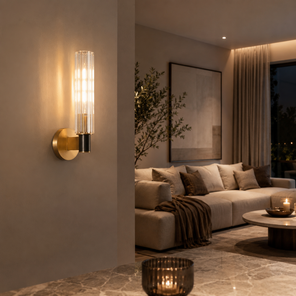 Details Behind the Ribbed Wall Glow